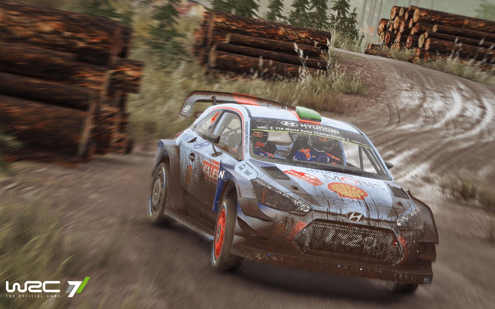 wrc7 征战芬兰巴音布鲁克 全程无刹车惯性漂移