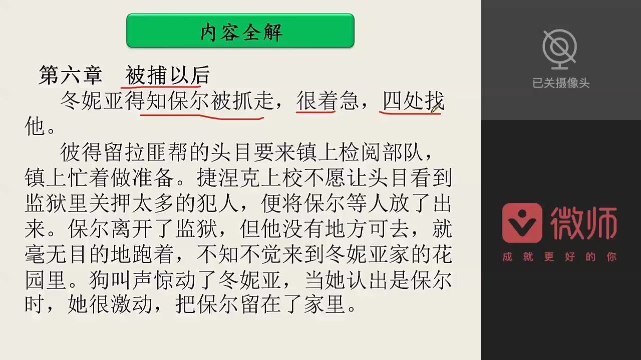 [图]中考名著讲解《钢铁是怎样炼成》的。