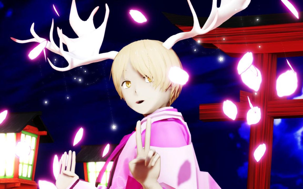夏目妖化系列第3弹:樱花鹿男夏目贵志【夏目友人帐mmd】千本樱