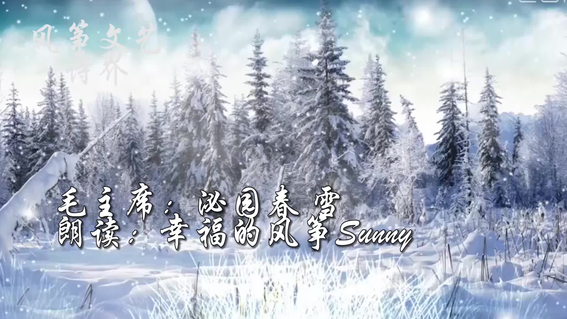 毛主席诗歌朗读《泌园春雪》,感受祖国大好河山风流人物的气势磅礴哔哩哔哩bilibili