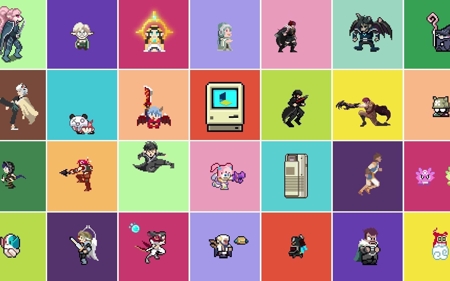 冒险岛角色像素风crossover maplestory retro pixel mesh up