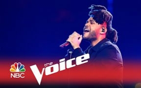 [图]【The Weeknd】盆栽精三首热单串烧现场@美国好声音第九季