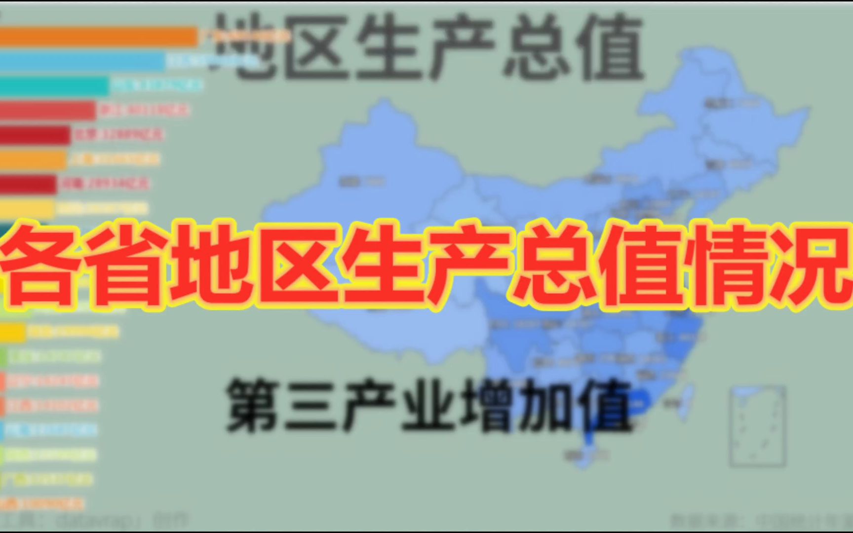 各省地区生产总值情况【数据可视化】哔哩哔哩bilibili