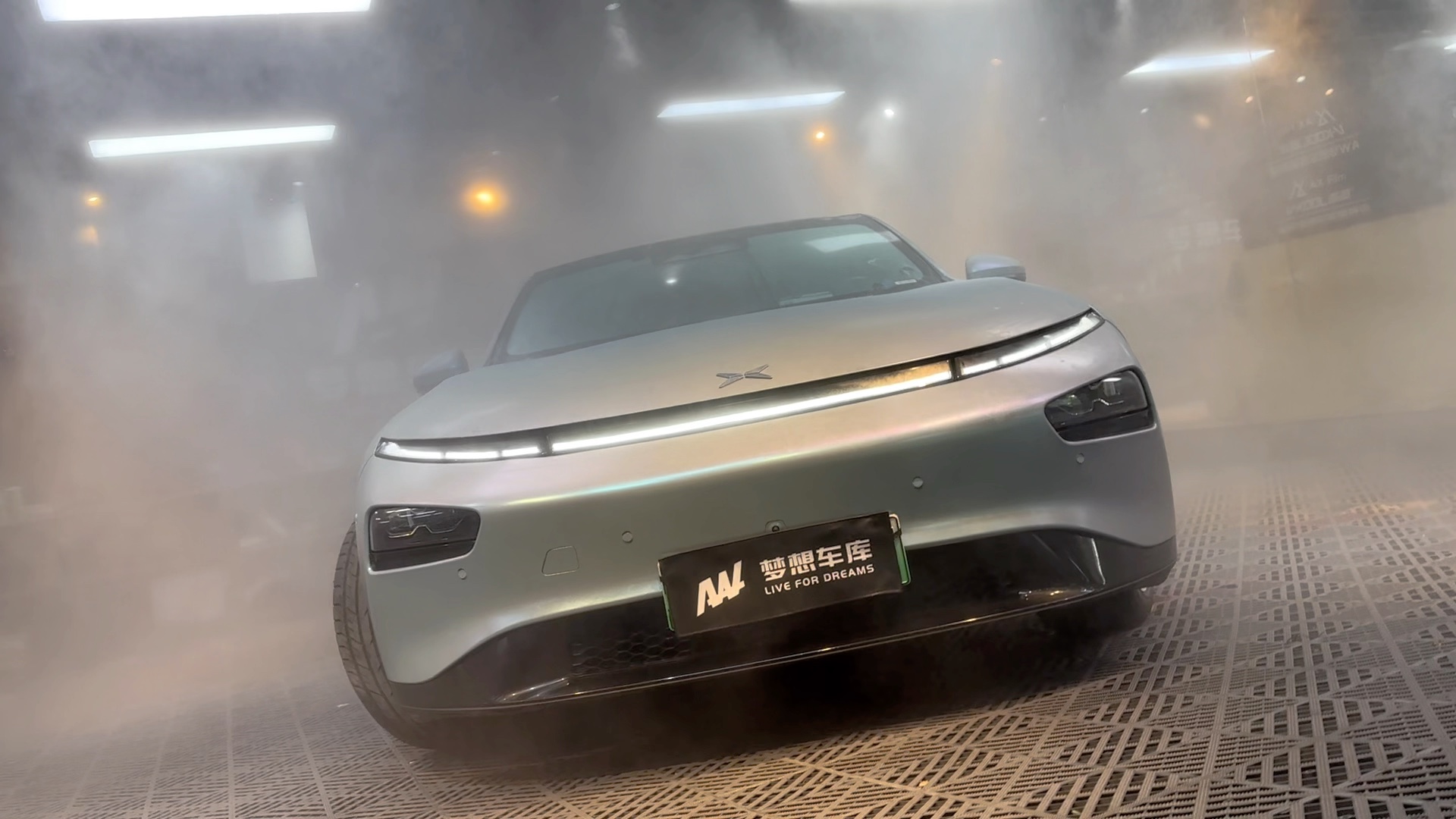 小鹏p7改色钻石灰魅蓝#车身改色贴膜#aw梦想车库 #宁波贴膜