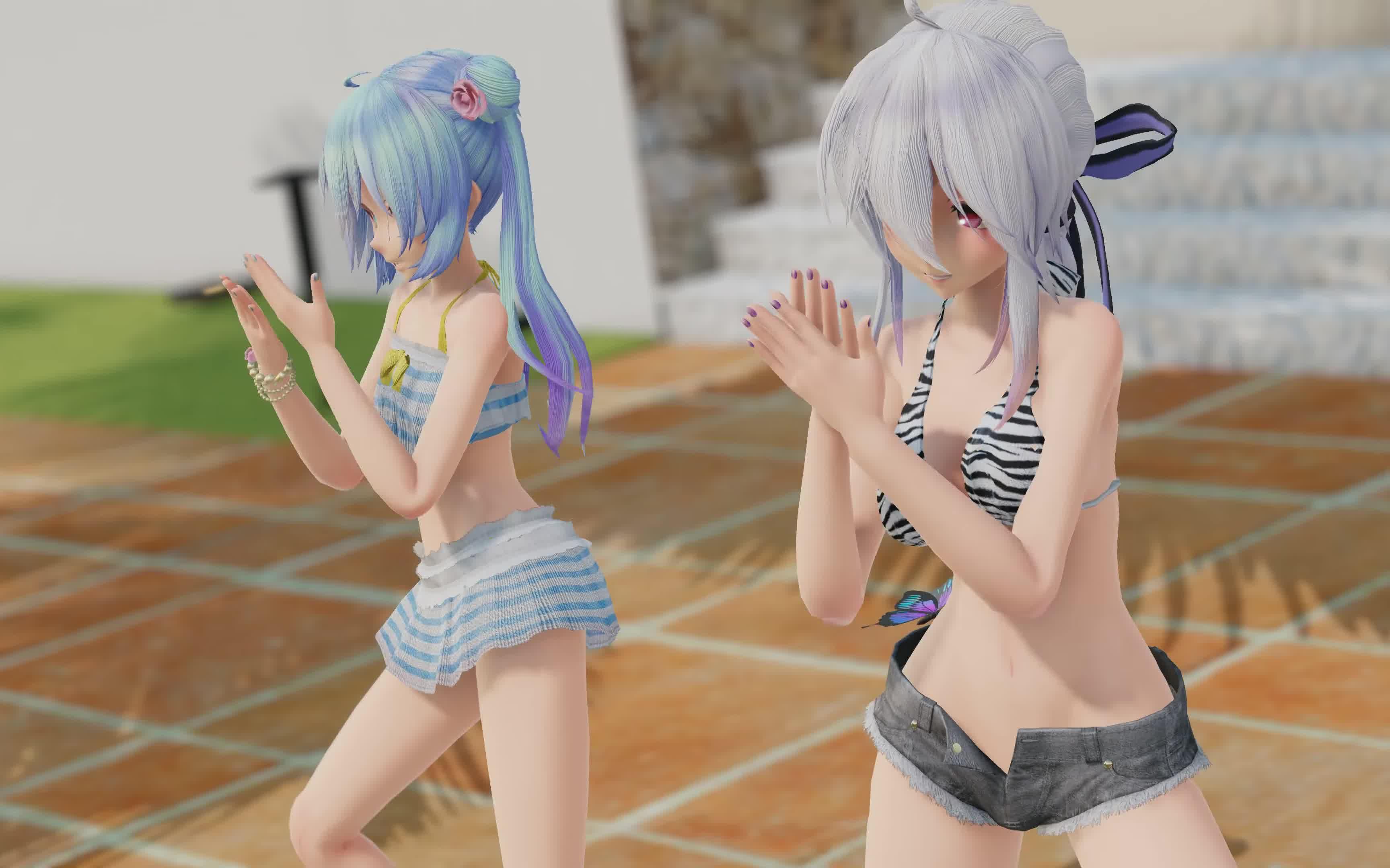 [图]【MMD 】弱音ハク  初音ミク 疑心暗鬼