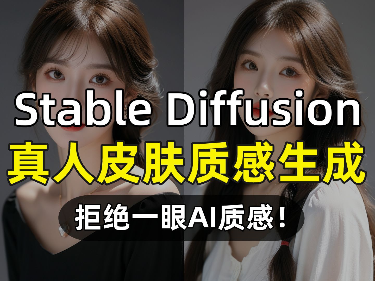 【SD教程】Stable Diffusion 拒绝一眼AI,超写实图片如何制作?全网最详细超写实图片制作教程(附模型)小白也能轻松学会~哔哩哔哩bilibili