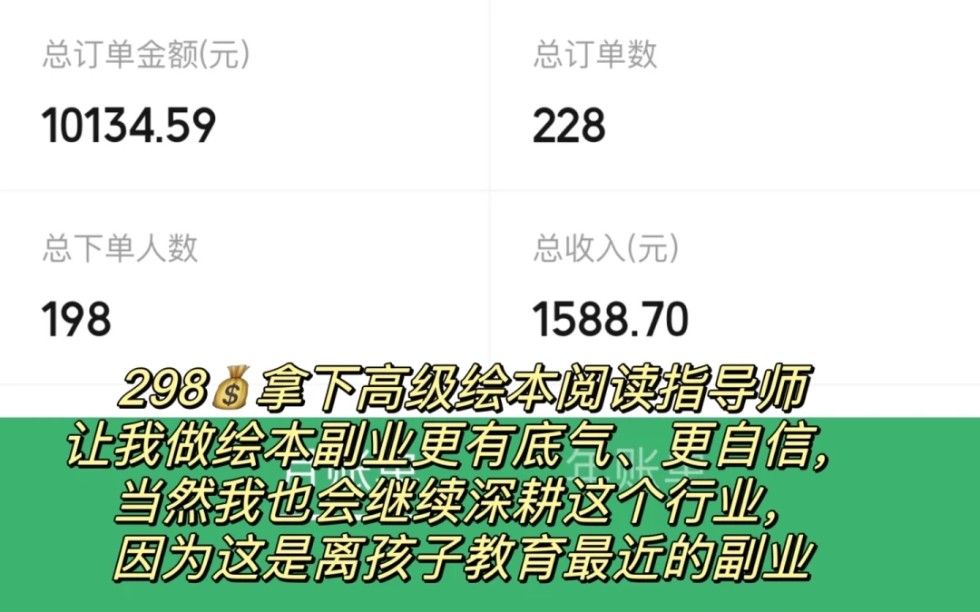 298拿下绘本阅读指导师,副业开挂啦!哔哩哔哩bilibili