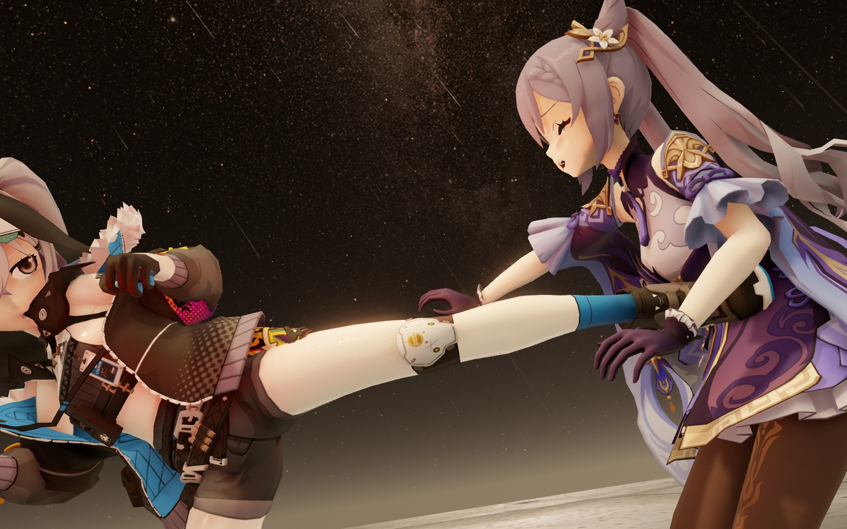 异世相遇尽享败北滋味刻晴vs骇兔