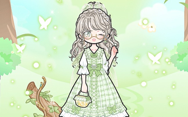 【装扮少女】【鱼丸yw】绿色的小清新搭配