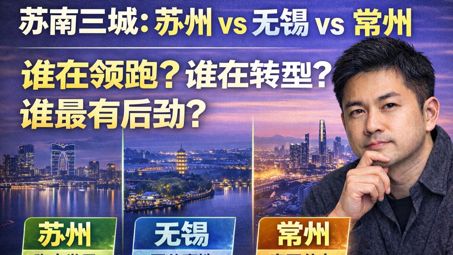 苏南三城终极PK：苏州稳全球链，无锡拼技术，常州赌新能源！