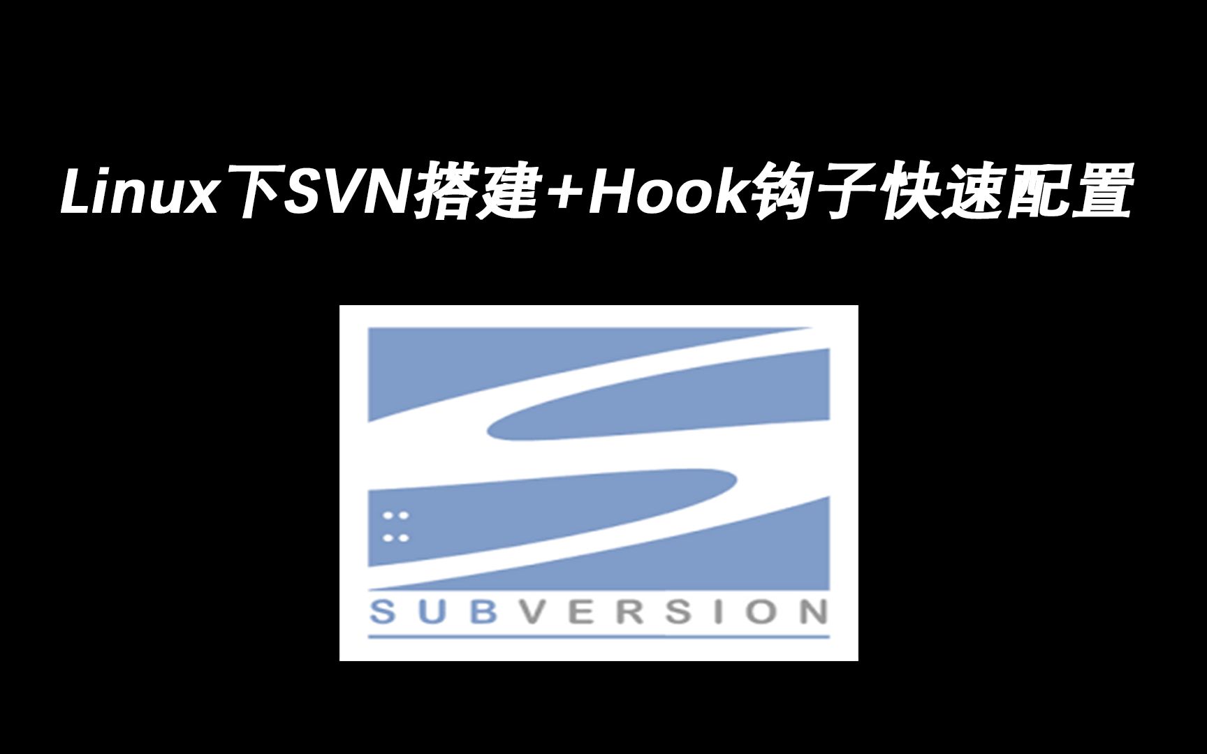 [新手向]Linux下SVN搭建+Hook钩子快速配置哔哩哔哩bilibili