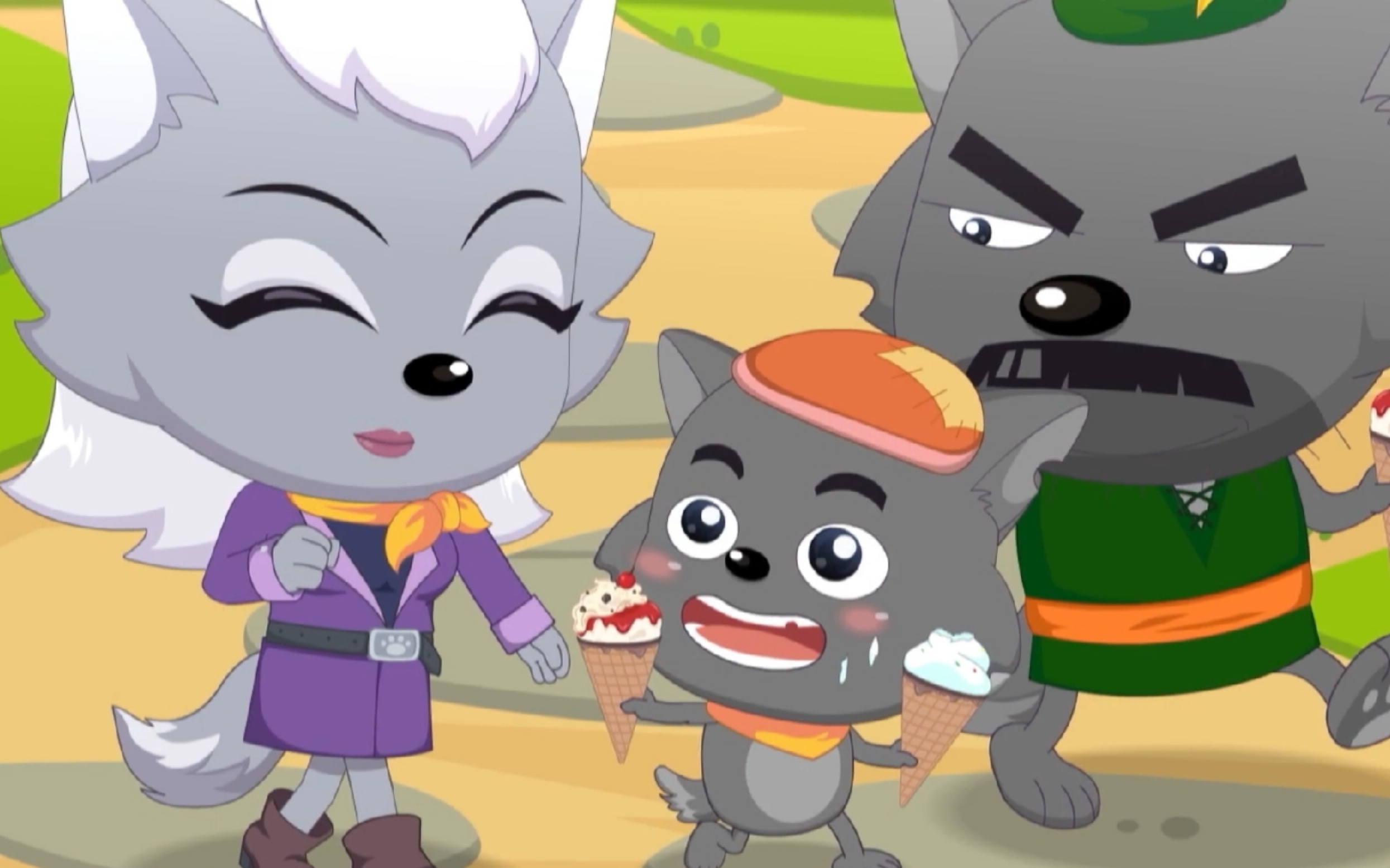 【手绘银太狼/喜羊羊与灰太狼之心世界奇遇】世间只有母爱是最伟大的