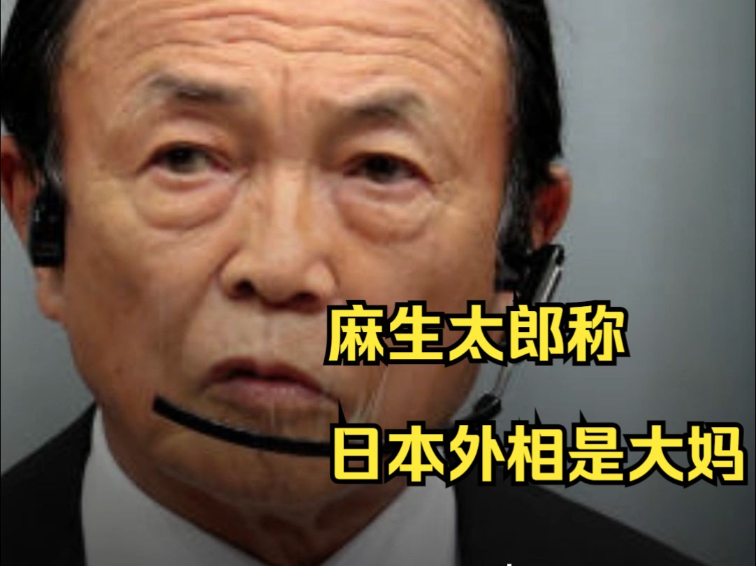 日本执政党副总裁麻生太郎称外相上川阳子是大妈哔哩哔哩bilibili