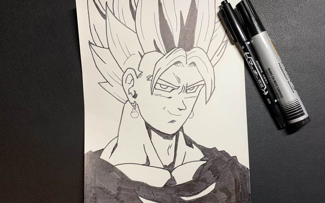 动漫角色速写龙珠贝吉特