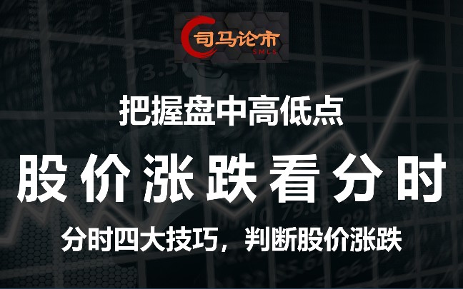 把握盘中高低点,股价涨跌看分时,分时四大技巧,判断股价涨跌!哔哩哔哩bilibili