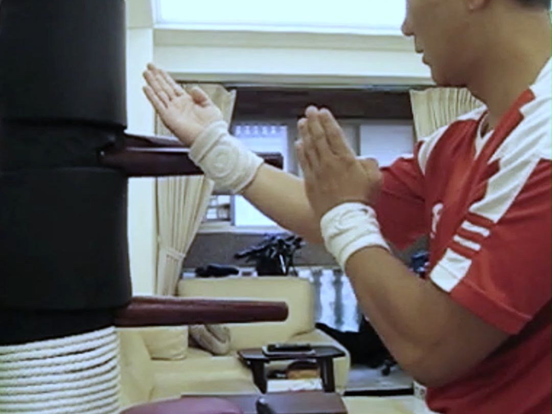 咏春 钱小豪打木人桩 中国功夫 2010 wing chun wooden dummy chinese