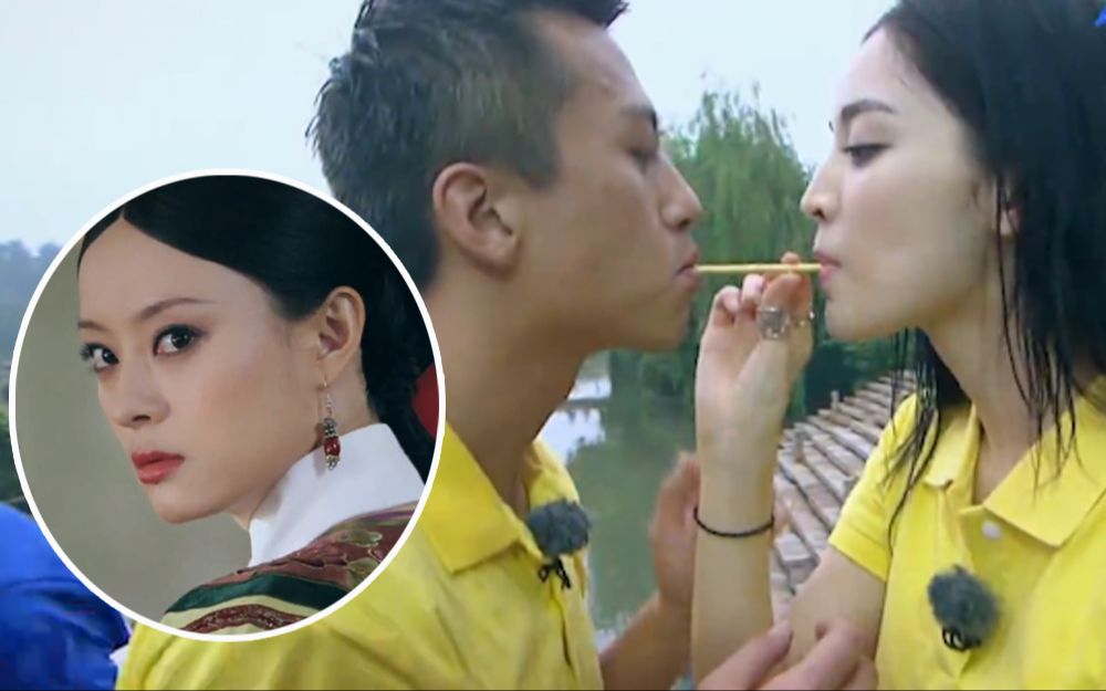 奔跑吧兄弟第一季和古力娜扎一起吃饼干超哥秒怂媳妇我保证不碰到嘴唇