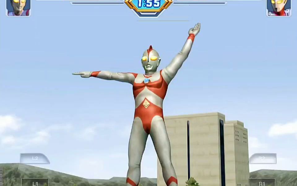 奥特曼格斗进化3:战斗模式 爱迪奥特曼对战杰斯提斯奥特曼