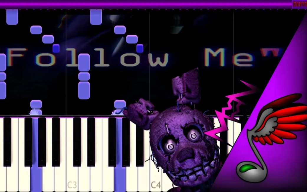 [图]【钢琴】FNAF同人曲：跟我来（Follow Me）