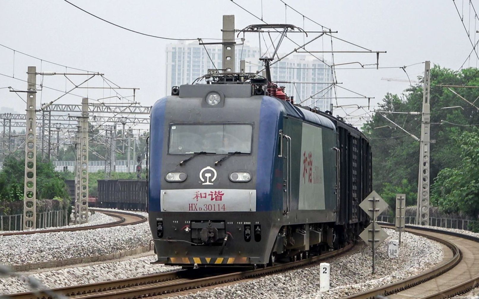 07.11水白线』25512次 hxd30114【济南南站附近】