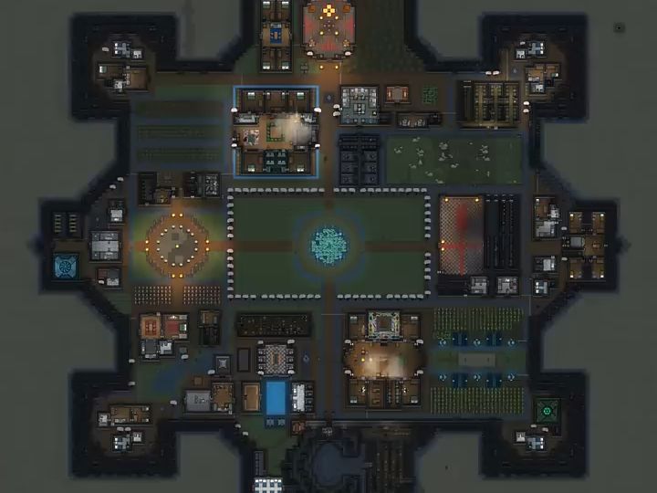 国外rimworld基地规划图十三:沙漠绿洲环世界