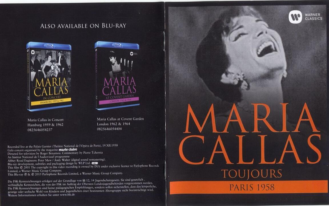 Maria Callas 玛丽亚·卡拉斯- Toujours. Paris 1958（英字）_哔哩哔哩_