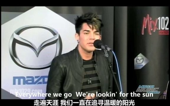 [图]Adam Lambert  Outlaws of Love  不插电版本