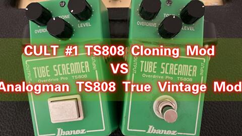 TS808改装大比拼！CULT #1 TS808 Cloning Mod对比Analogman TS808 True
