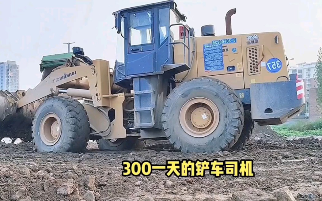 300一天的铲车司机,推石头整平,不慌不忙,看下技术怎么样