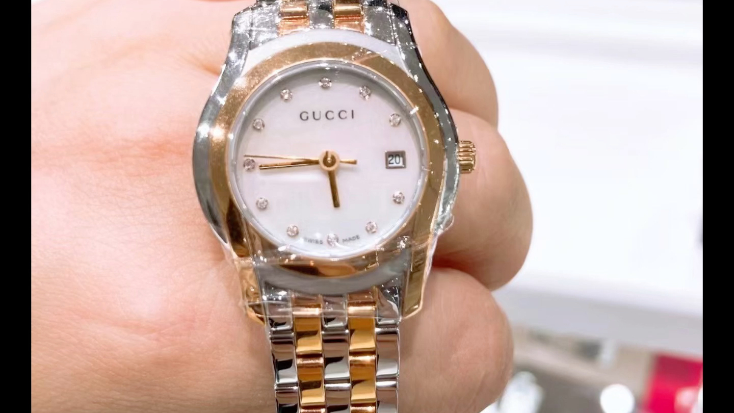 gucci,26盘,白贝母带钻款,三折超特价