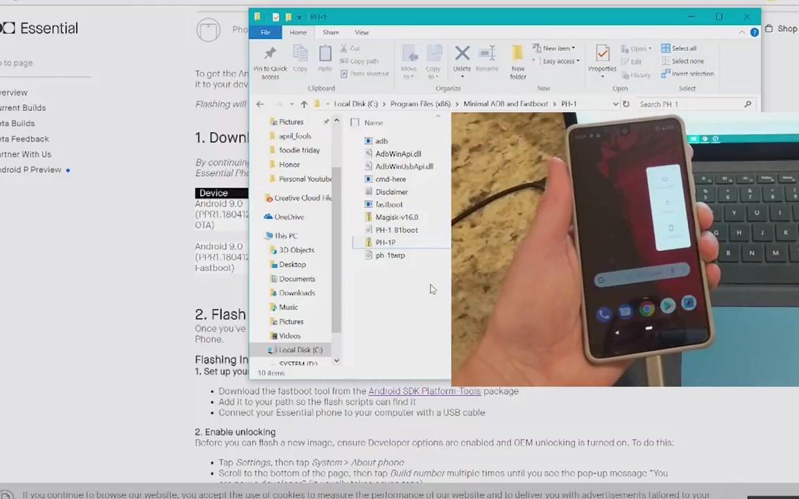 【Chris Panton】如何在Essential Phone上安装Android P beta:ADB Sideload&Fastboot哔哩哔哩bilibili