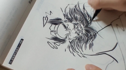 减笔描作品练习-钟馗