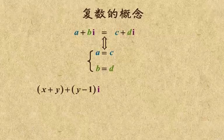 [图]初等数学：复数01复数基本概念与运算