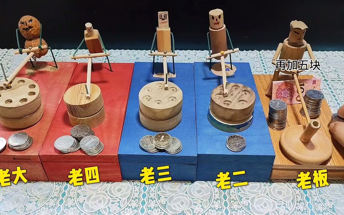 老板和员工们推磨,手工玩具的乐趣