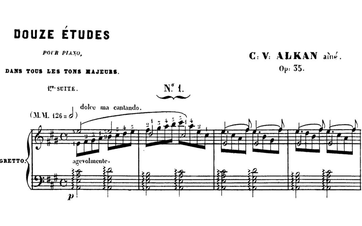 【钢琴】阿尔坎  十二首大调练习曲 Op.35 Alkan  12 Etudes in All Major Keys Op.35 [Viner]哔哩哔哩bilibili