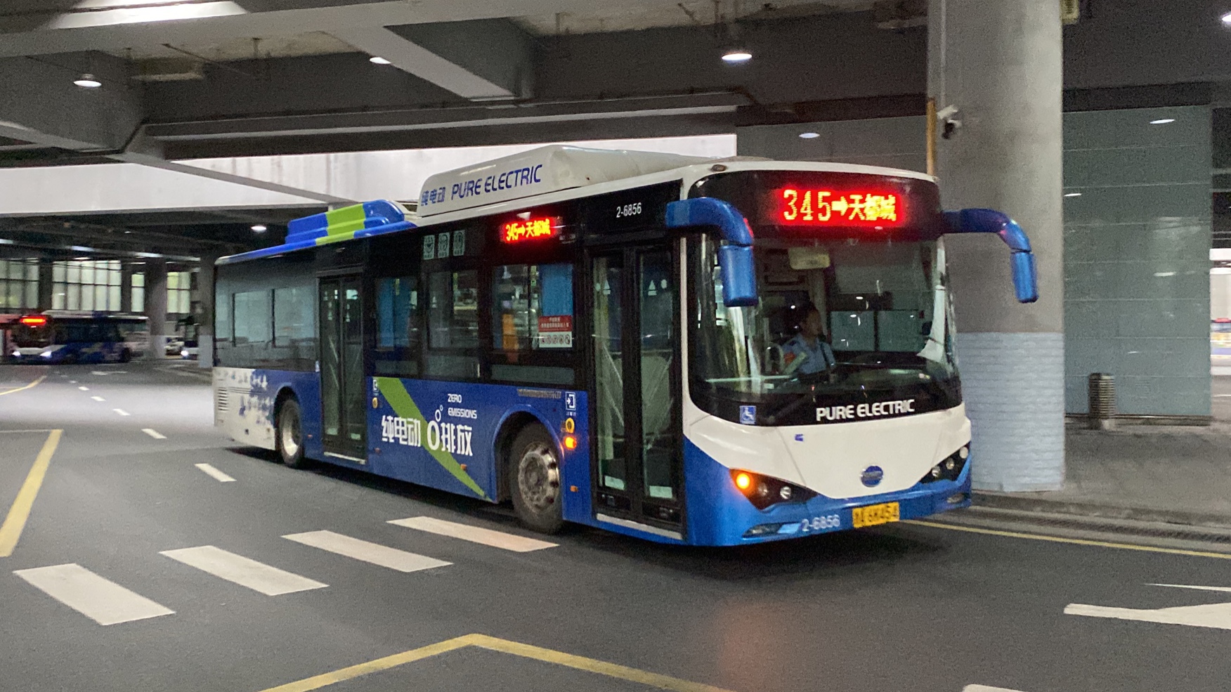 杭州公交 byd k9fs 345路 2-6856