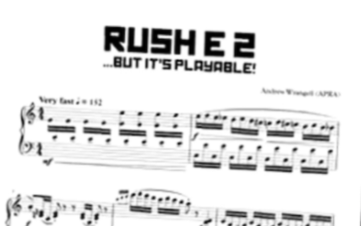 [图]【Sheet Music Boss】Rush E 2 but it's PLAYABLE