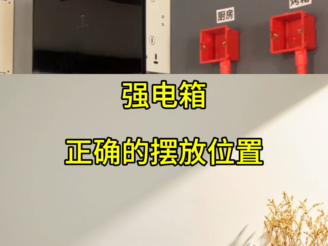 具体的强弱电箱位置怎么样!不能乱放!尤其是强电箱!