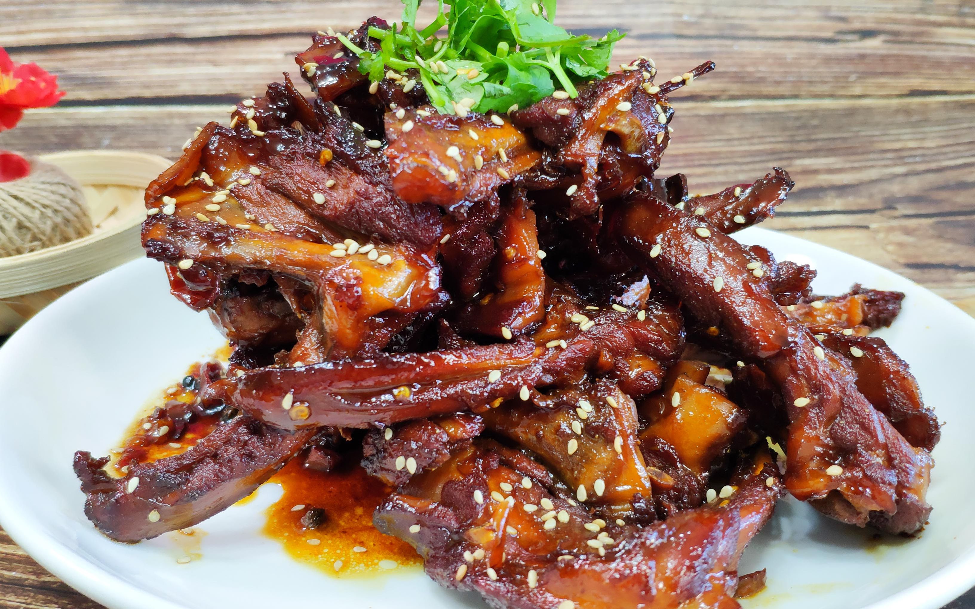 酱香鸭锁骨配方步骤告诉你酱香味十足比周黑鸭的还好吃