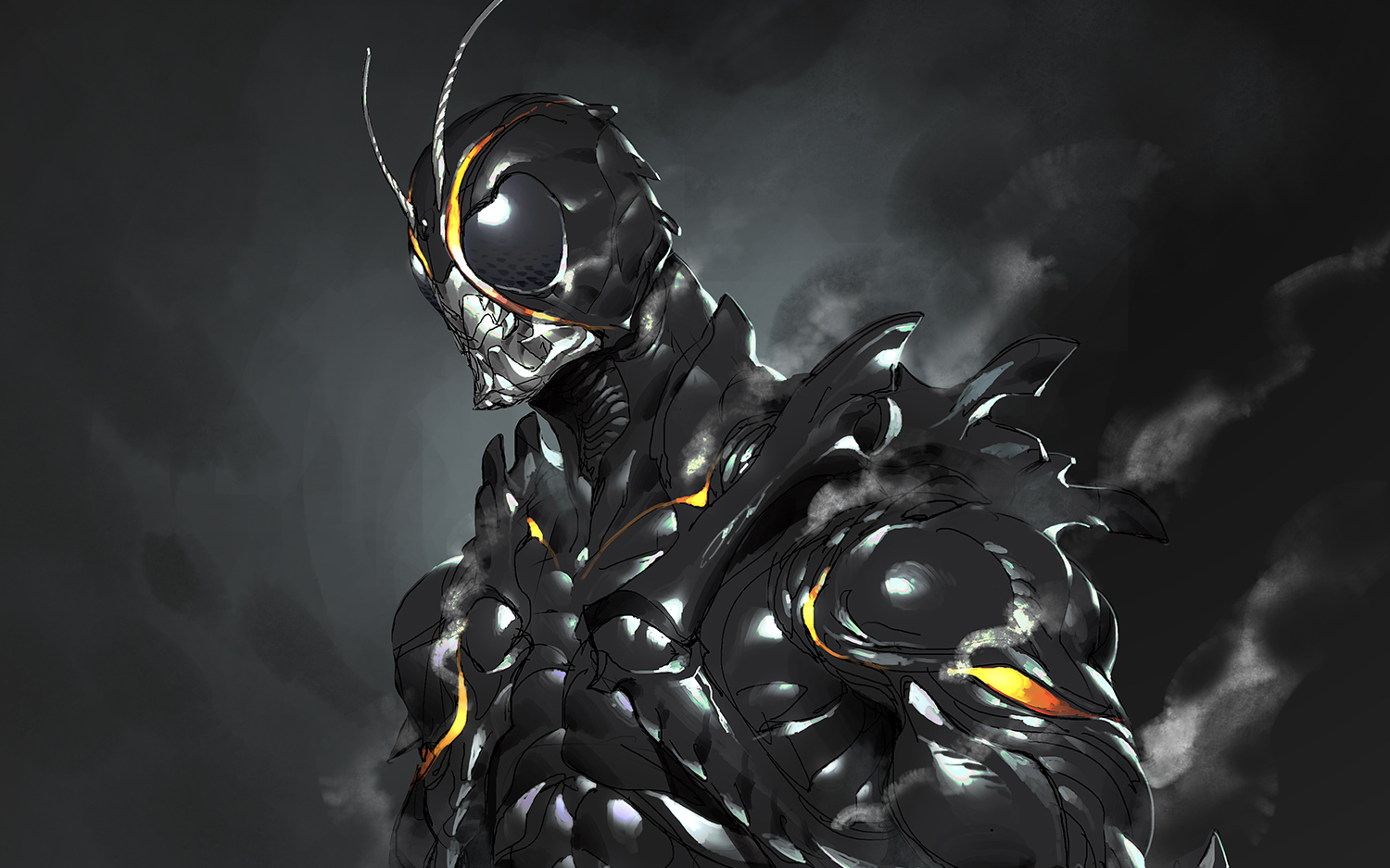 绘画假面骑士blacksun两小时速涂涛涛录播