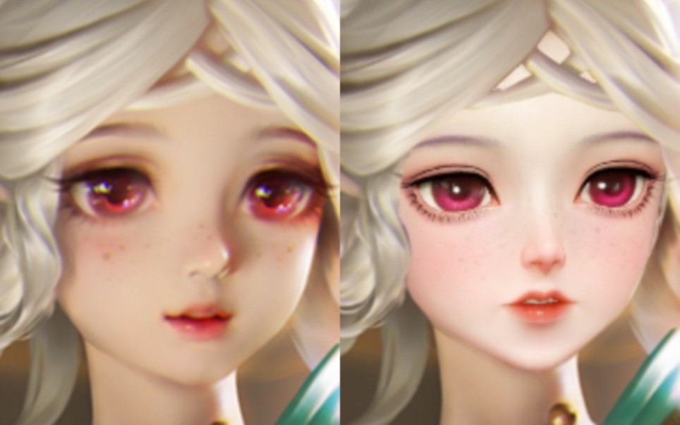 【天谕手游捏脸】王者荣耀瑶遇见神鹿仿捏