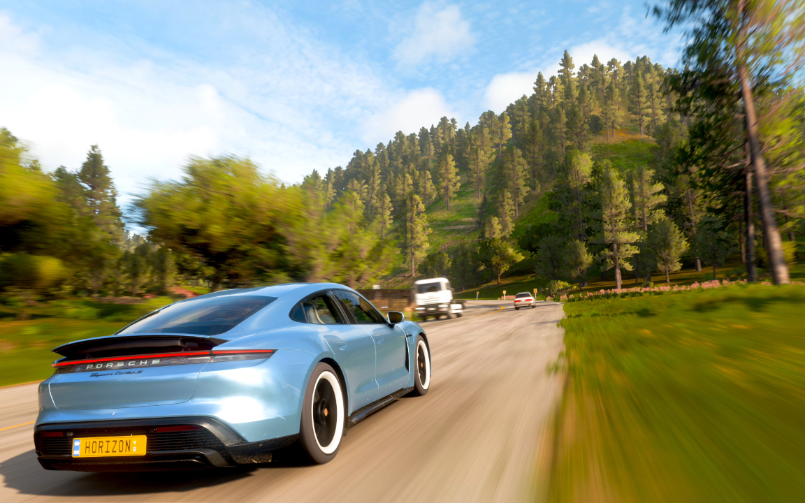 地平线5极限车赏保时捷taycanturbos