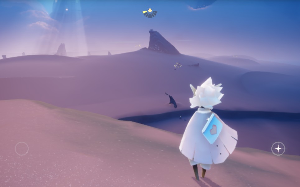 光遇晨岛,俩翼飞上山顶?