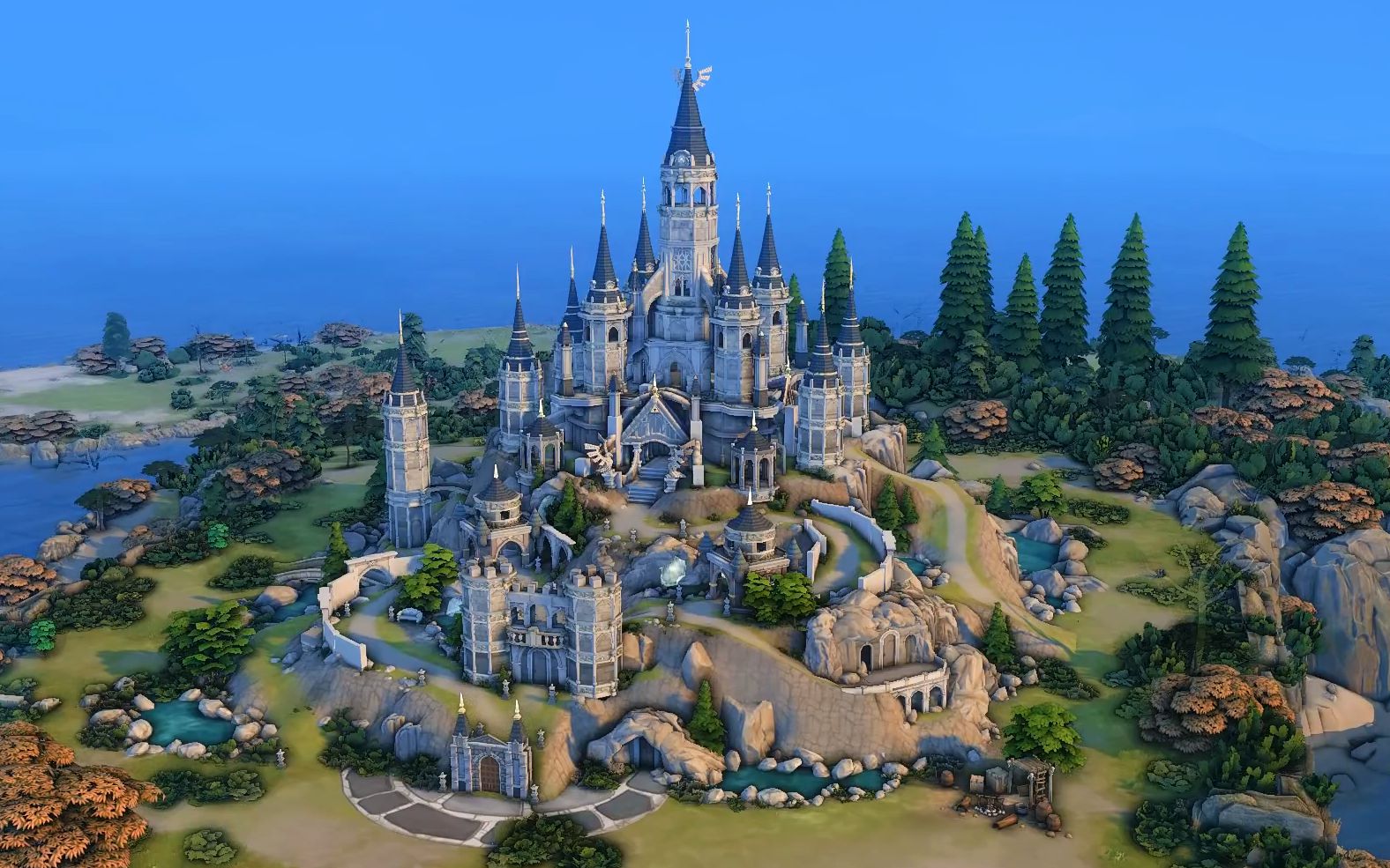 【伊月推荐】n0093 模拟人生4 nocc房子 海拉尔城堡 64x64