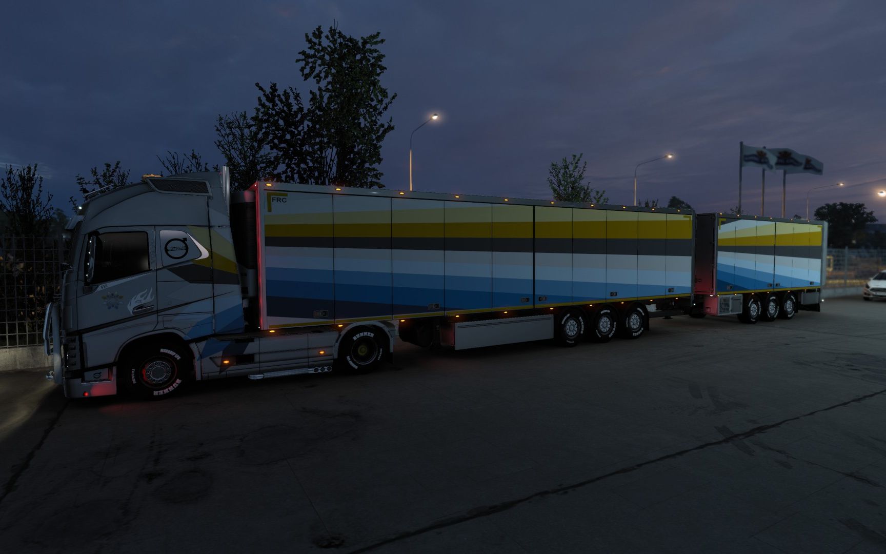 【欧卡2】冷链运输,双挂车,晴,s5ep1