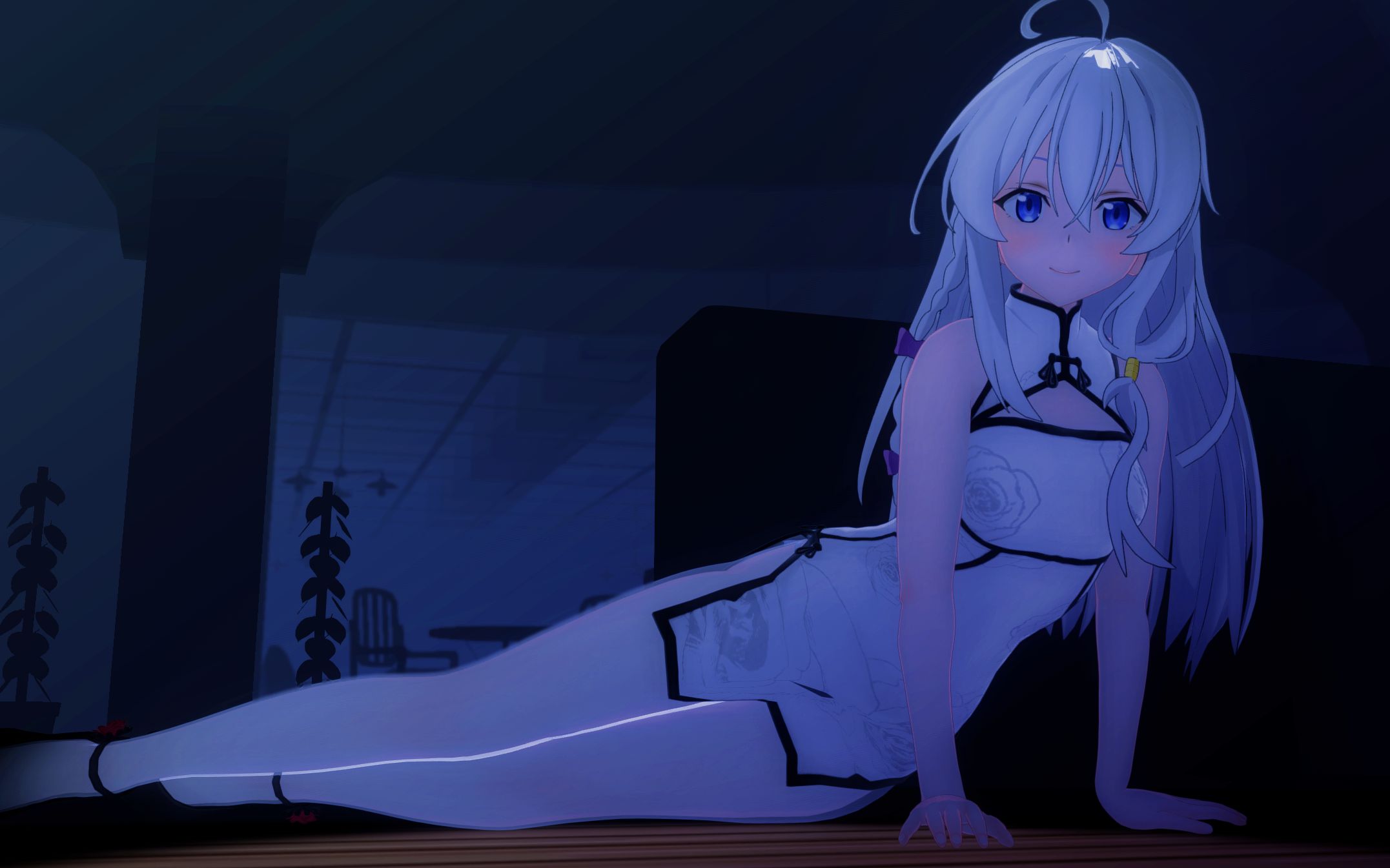 [图][MMD]旗袍白丝伊蕾娜