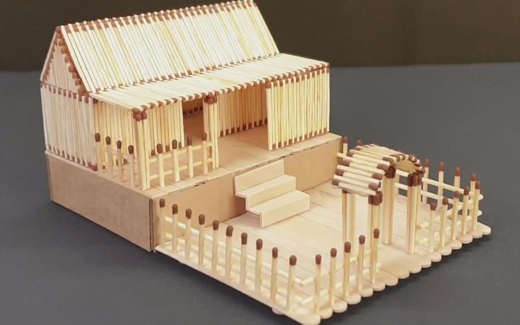 创意手工diy带你学习如何用火柴制作模型