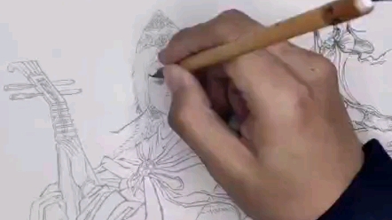 铁线描作品练习王昭君上