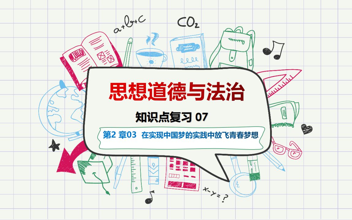 思想道德与法治知识点07第二章03在实现中国梦的实践中放飞青春梦想