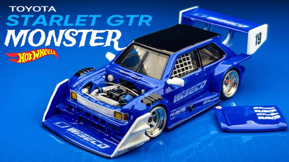 【改装-jdp】风火轮81丰田starlet gtr rb26det派克峰怪兽改装